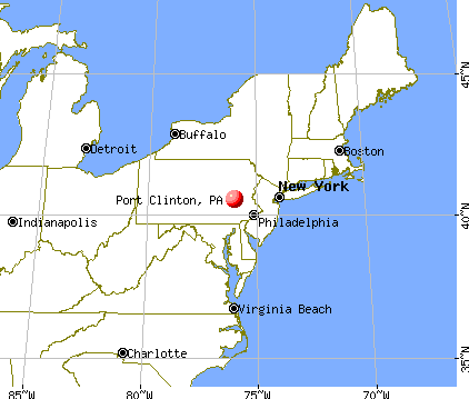 Port Clinton, Pennsylvania map