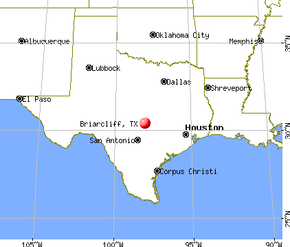 Briarcliff, Texas map