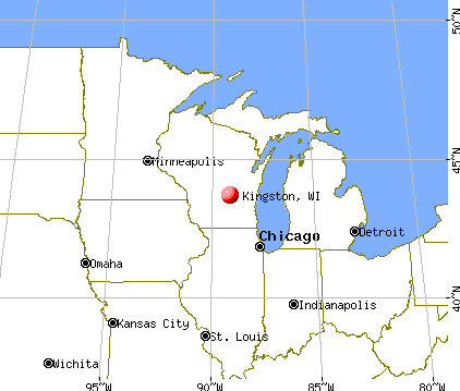 Kingston, Wisconsin map