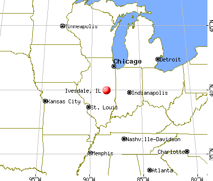 Ivesdale, Illinois map
