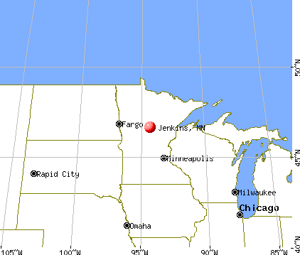 Jenkins, Minnesota map