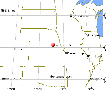 Western, Nebraska map