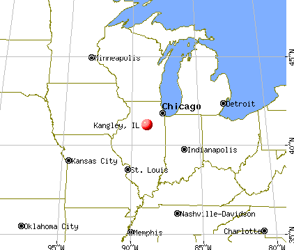 Kangley, Illinois map
