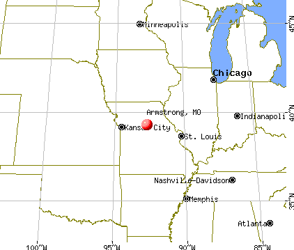 Armstrong, Missouri map