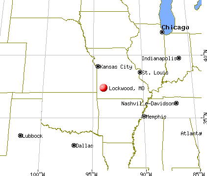 Lockwood, Missouri map