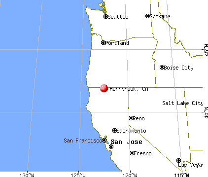 Hornbrook, California map