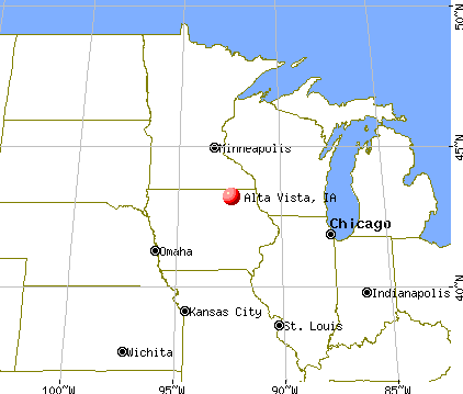 Alta Vista, Iowa map