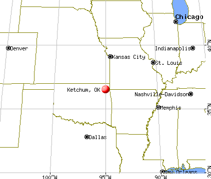 Ketchum, Oklahoma map