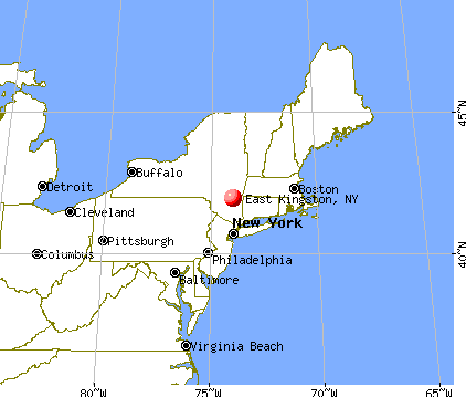 East Kingston, New York map