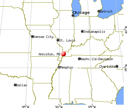 Anniston, Missouri map