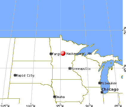 Hackensack, Minnesota map
