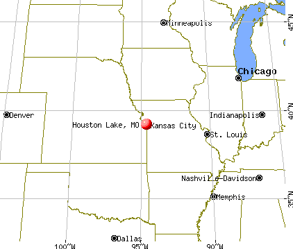 Houston Lake, Missouri map