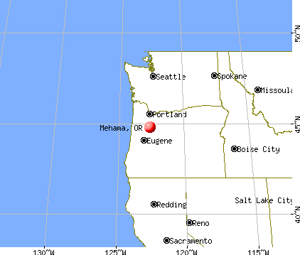 Mehama, Oregon map