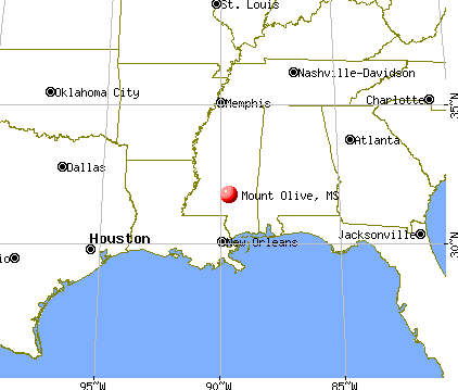 Mount Olive, Mississippi map