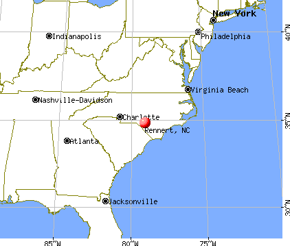 Rennert, North Carolina map