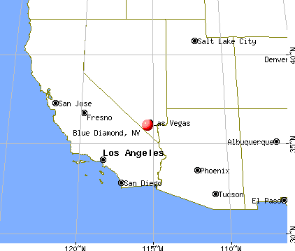 Blue Diamond, Nevada map