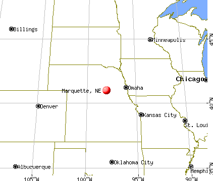 Marquette, Nebraska map