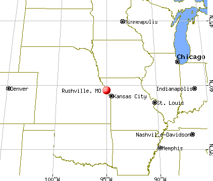 Rushville, Missouri map