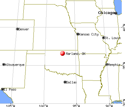 Marland, Oklahoma map