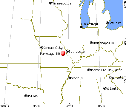 Parkway, Missouri map