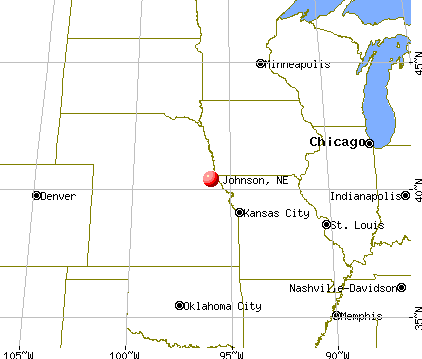 Johnson, Nebraska map