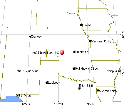Mullinville, Kansas map