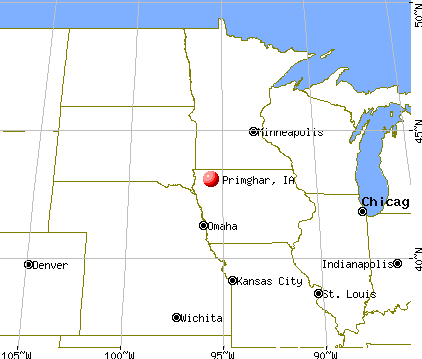 Primghar, Iowa map
