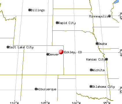 Eckley, Colorado map