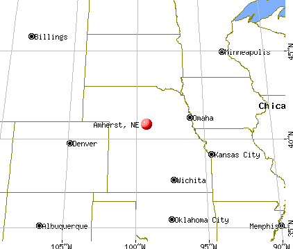 Amherst, Nebraska map