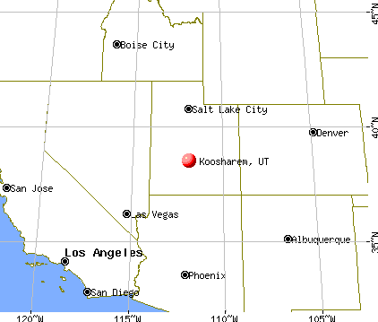 Koosharem, Utah map