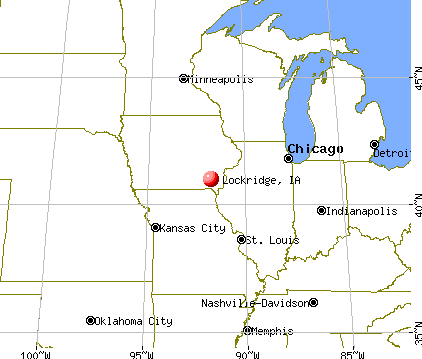 Lockridge, Iowa map
