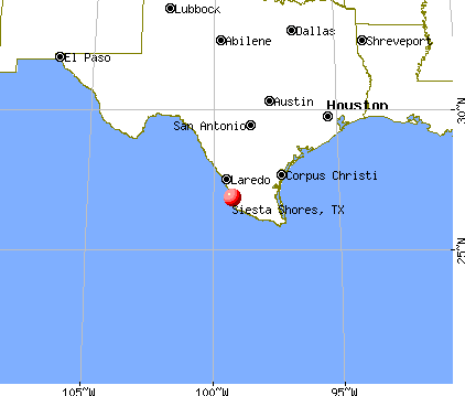 Siesta Shores, Texas map