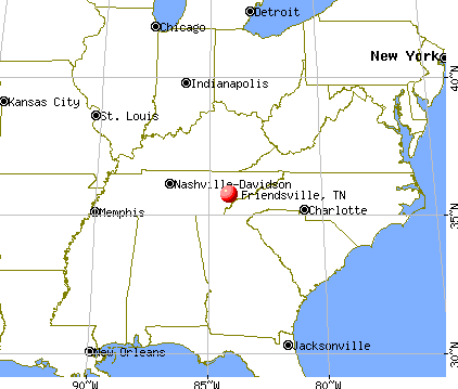 Friendsville, Tennessee map