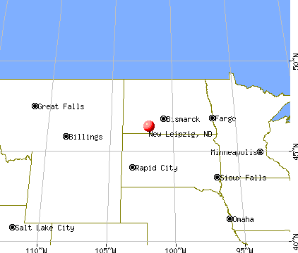 New Leipzig, North Dakota map