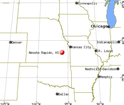 Neosho Rapids, Kansas map
