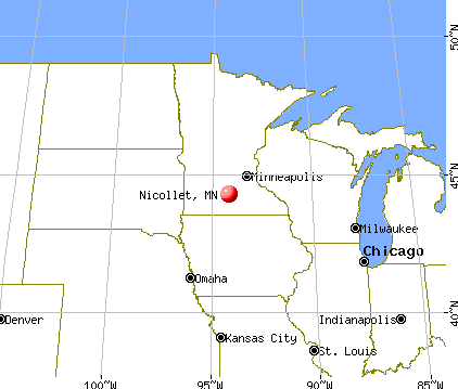 Nicollet, Minnesota map