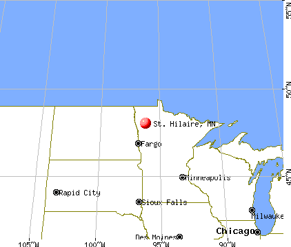 St. Hilaire, Minnesota map