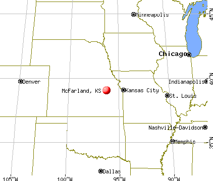 McFarland, Kansas map