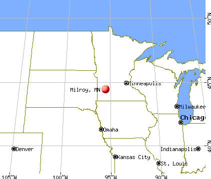 Milroy, Minnesota map