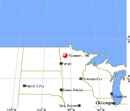 Plummer, Minnesota map