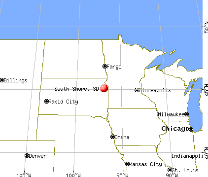 South Shore, South Dakota map