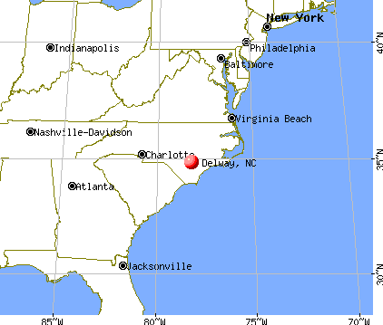 Delway, North Carolina map