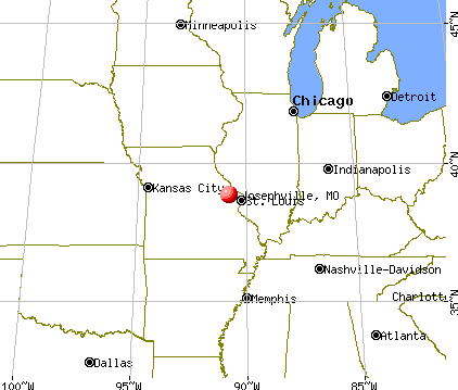 Josephville, Missouri map