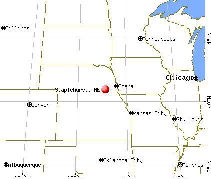 Staplehurst, Nebraska map