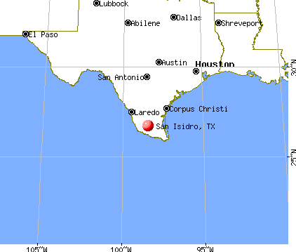 San Isidro, Texas map