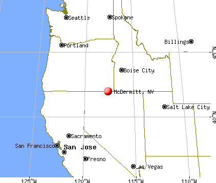 McDermitt, Nevada map