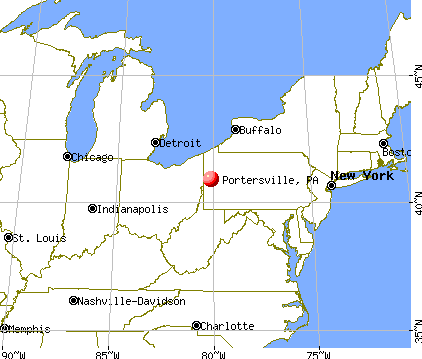 Portersville, Pennsylvania map