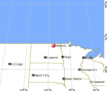 Munich, North Dakota map