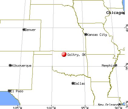 Goltry, Oklahoma map