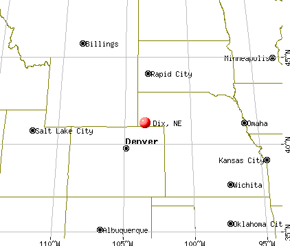 Dix, Nebraska map